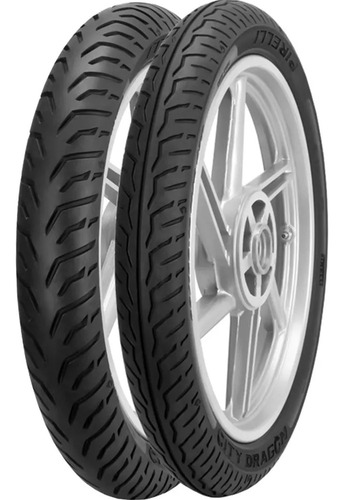 Par Pneu Titan 150 80/100-18 + 100/80-18 City Dragon Pirelli