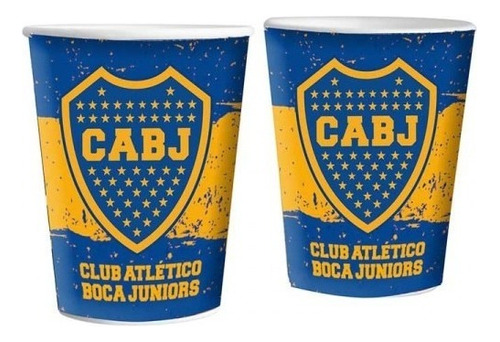Vasos De Boca Junior Cotillon