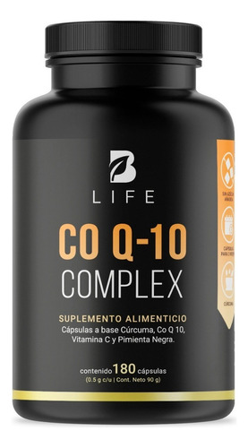 Co Q 10 De 180 Cápsulas Con Coenzima, Co Q 10 Complex B Life