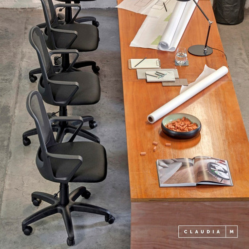 Silla Ejecutiva Fresa Negra Sillon Oficina Escritorio Pc