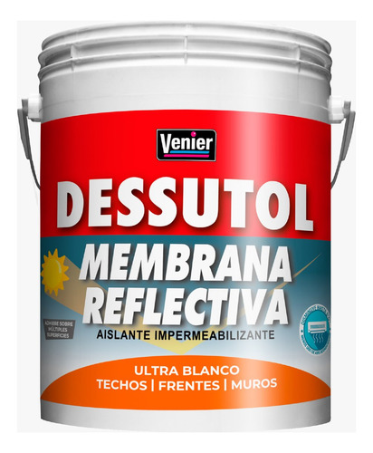 Venier Dessutol Techos Membrana Reflectiva Blanco X 5