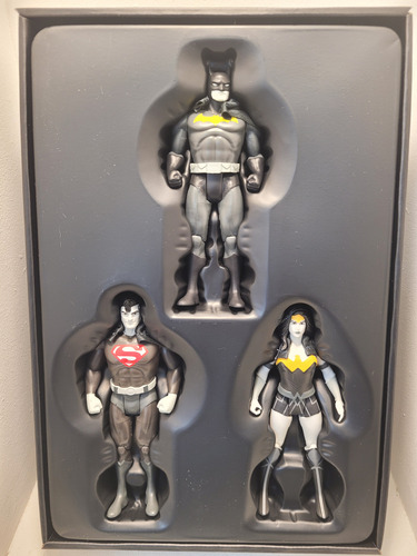3 Pack-black & White Edition-batman, Superman & Wonderwoman (Usado)
