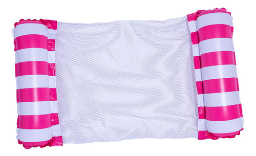 Hamaca Flotante Inflable Para Piscina Para Rayas Rojas