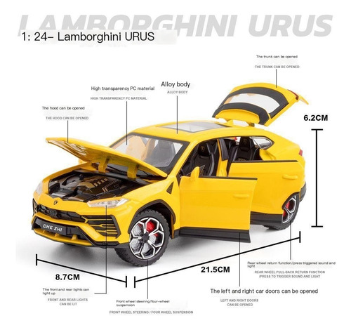 Modelo De Coche De Juguete De Aleación De Simulación 1:24