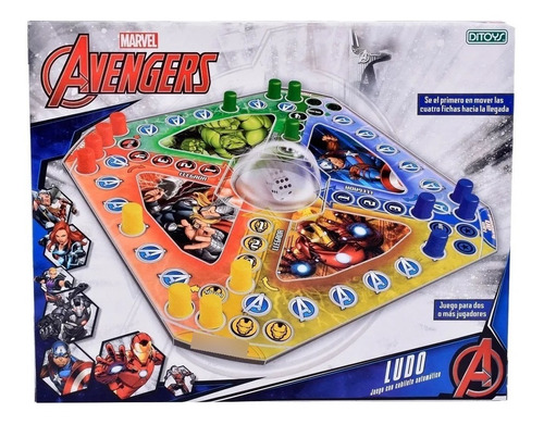 Juego Ludo Avengers Vengadores Marvel Ditoys Full