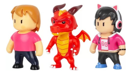 Stumble Guys - Figuras Blisterx3 Dragon Sg2020