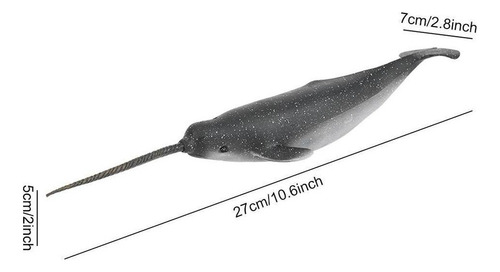 I Figura De Plástico Narval Animal Marino Modelo Figura