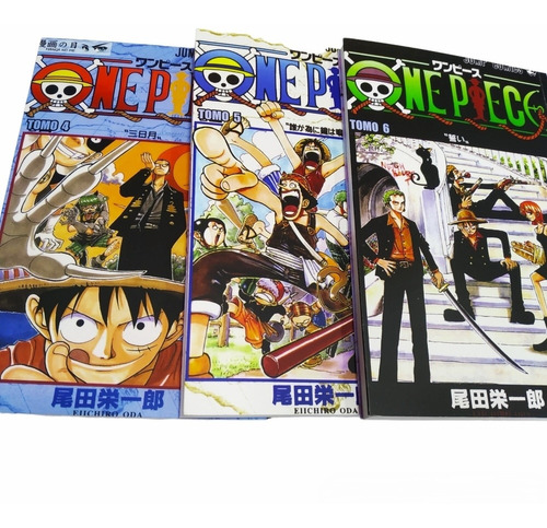 Manga Libros , One Piece Luffy Tomo 4 5 6 Anime Colección 