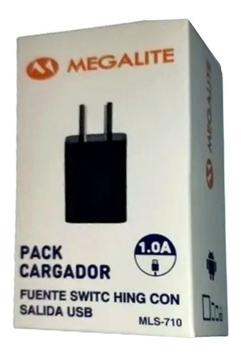 Cargador Mls-710 Megalite Fuente 220v A 5v Usb 100-240v 5v