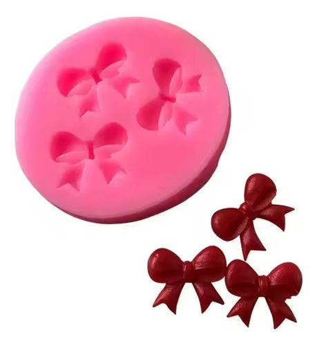 Forma Molde Silicone Laços Lacinho Fondant Chocolate Biscuit