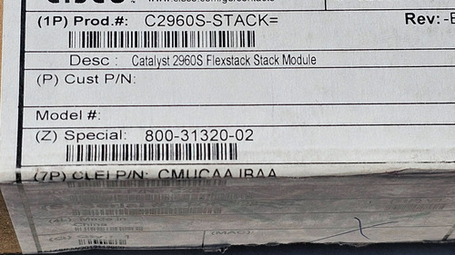 Cable Y Modulos De Stack Para 2960s Cisco C2960s-stack