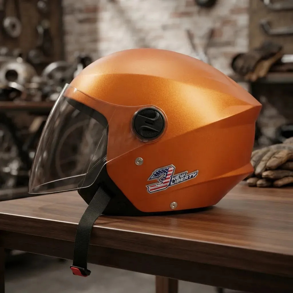 Capacete Aberto New Liberty 3 Elite Pro Tork Laranja Tamanho do capacete 58
