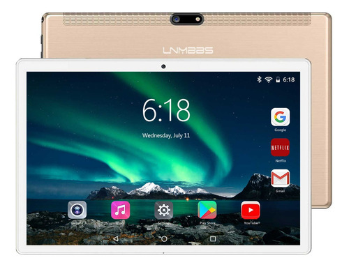 Tablet LNMBBS L23 10.1" 64GB de almacenamiento y 4GB de memoria RAM color Dorado