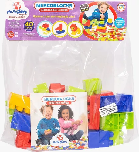 Blocos de Montar - 40 Peças Blocos de Montar Melhores Brinquedos Educativos  Para as Crianças e colchonetes. Conheça a PlayHobbies