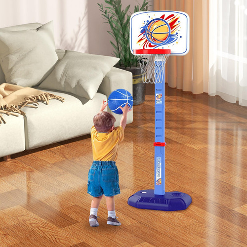 Cesta De Basquete Para Crianças, Cesta De Gol, Azul