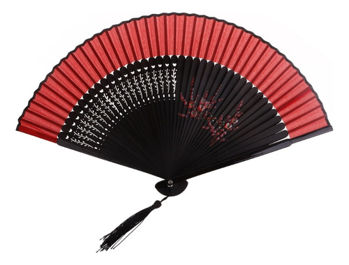 (4 #mold) Ventilador Dobrável De Seda Chinês Japonês Flower