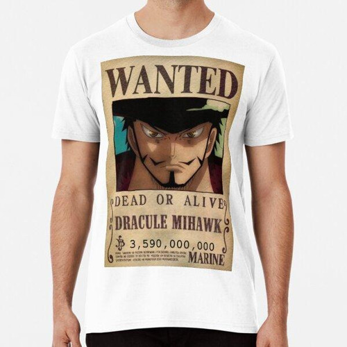 Remera Dracule Mihawk Recompensa One Piece Algodon Premium