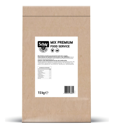 Farinha Mix Premium Sem Glúten Fardo 15kg Food Service Schar