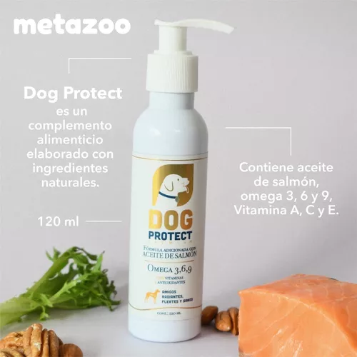 Complemento alimenticio natural para perros -- Aceite de salmón