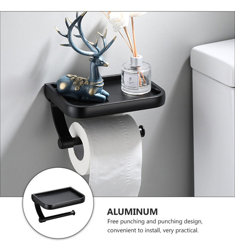 Práctico Portarrollos De Baño, 1 Unidad, Multifunción, Mobi