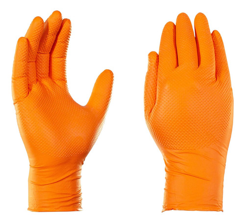 Guantes De Proteccion D Nitrilo Textura Diamante Elevado Xl