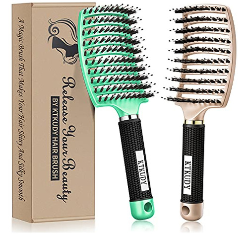 Ktkudy Detangling Brush Getting Knots Out Without Pain - Boa