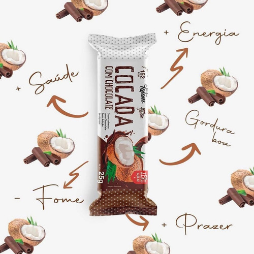 Doce De Coco Cocada Com Chocolate Zero Açúcar Latam