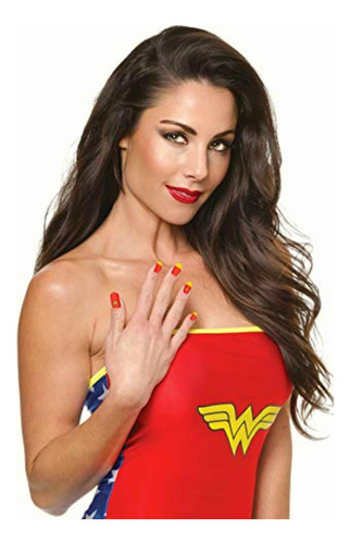 Rubies Dc Comics Wonder Woman Nail Art Strips