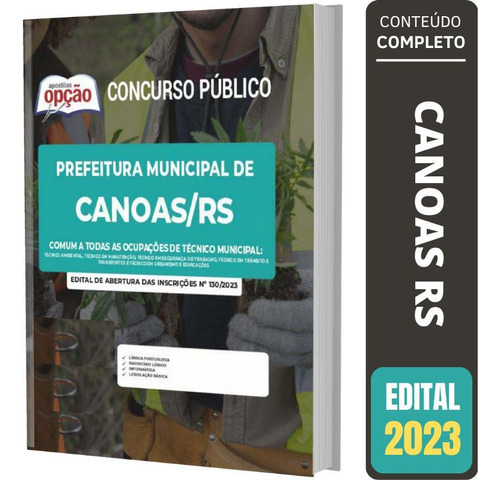 Apostila Canoas Rs - Comum Ocupações De Técnico Municipal