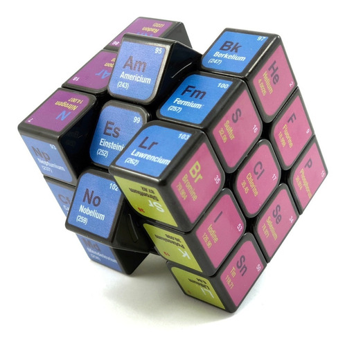 Cubo Rubik 3x3 Tabla Periódica Elementos Química Lubricado