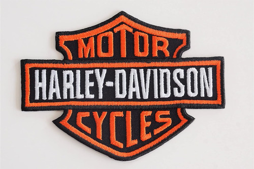 Parche Bordado Logo Harley Davidson (grande) Planchar