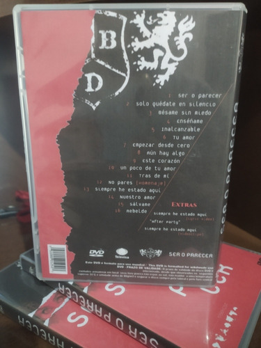 Dvd - Rbd Ser O Parecer Live