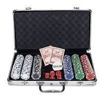 Poker 300 Fichas L+cartas+dados+fichas Dealer
