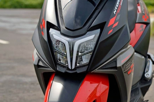 Imagen 6 de 25 de Moto Scooter Tvs Ntorq 125 Rojo Puesta En Calle Patentada !