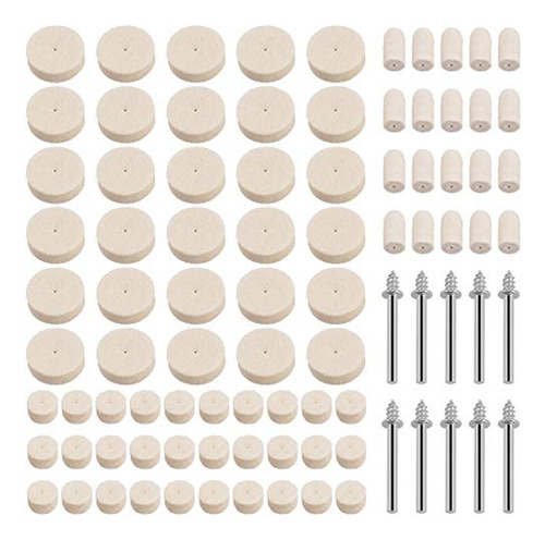 Bloques De Pulido De Fieltro Hilitchi, 90 Unidades, Puff Cle
