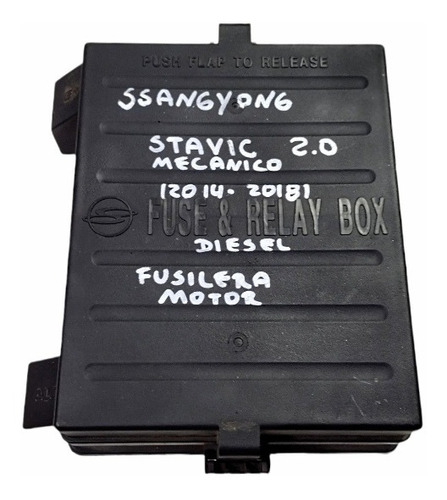 Fusilera De Motor Ssangyong Stavic 2.0 Mecánica (2014-2018)