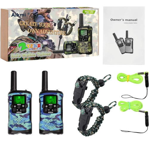 Walkie-talkie Aikmi T339 Azul Camuflado 5km Alcance