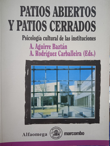 Psicología Cultural De Las Instituciones Aguirre Y Rodríguez