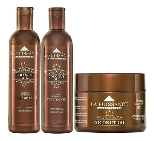 Shampoo + Acondicionador + Mascara Coconut La Puissance Coco