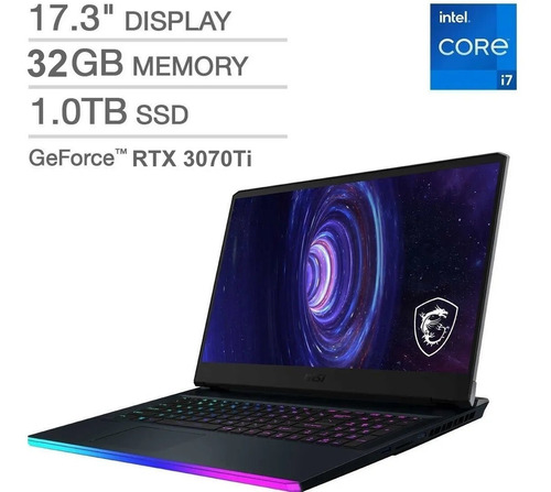Imagen 2 de 7 de Notebook Gamer Msi Ge76 17 I7 12700 1tb Ssd 32gb Rtx 3070ti