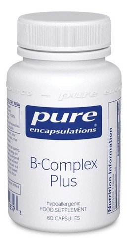 Pure Encapsulations | Vitamina Complejo B Plus I 60 Capsulas