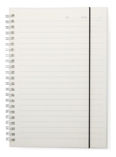 Kit 5 Cadernos A5 Capa Plástica Com Elástico 80 Folhas