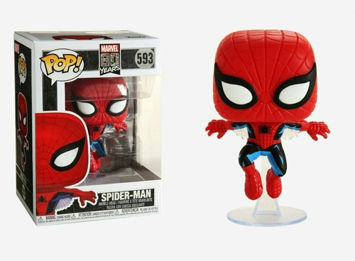 Funko Pop Spiderman 593 Primera Apariencia Marvel 80 Años