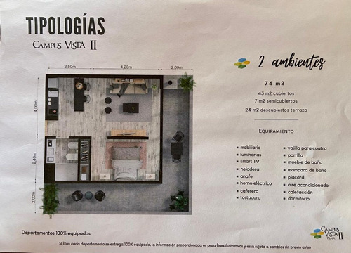 Venta De Depto Con Cochera - Campus Vista Pilar Ii