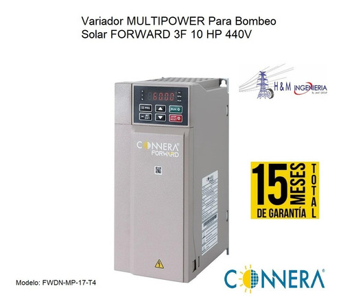 Variador Multipower Para Bombeo Solar Forward 3f 10 Hp 440v