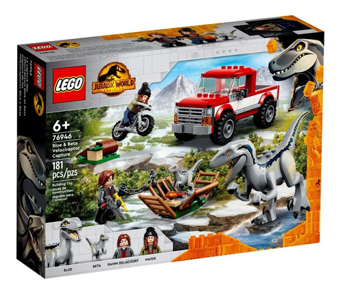 Lego 76946 Captura Dos Velociraptors Blue E Beta 181 Pcs