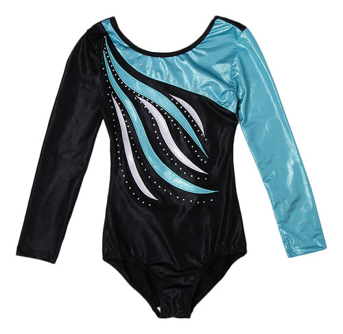 Maillot De Gimnasia Traje De Baile Danza Mangas Largas Con