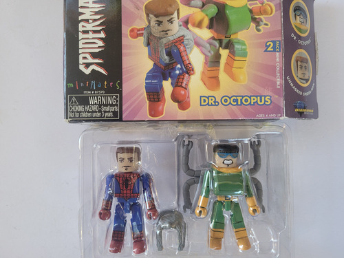 Marvel Minimates Unmasked Spiderman & Dr. Octopus (Usado)