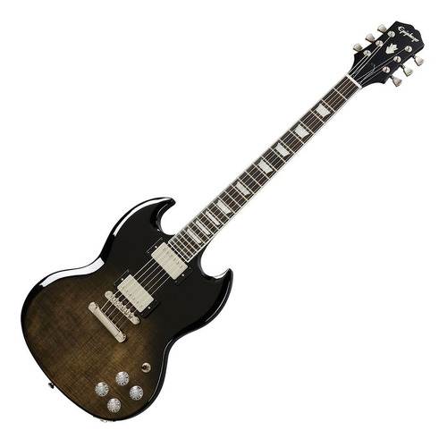 Guitarra EpiPhone Sg Modern Figured Trans Black 