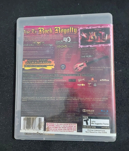 Guitar Hero Aerosmith Mídia Física Original Playstation 3 (Recondicionado)
